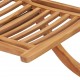 Sonata H Сгъваем градински стол 50x90x69 см тиково дърво масив