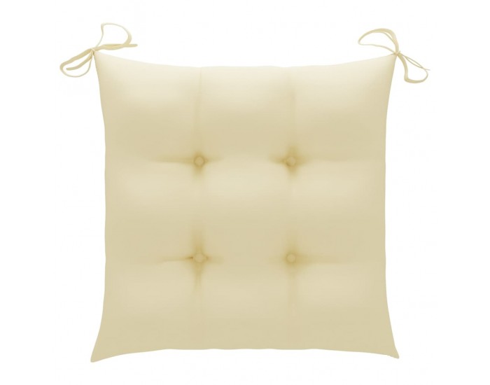 Sonata H Сгъваеми градински столове, 8 бр, с възглавници, акация масив