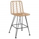 Sonata H Бар табуретки 2 бр 45x56x103,5 см PE ратан и стомана