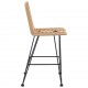 Sonata H Бар табуретки 2 бр 45x56x103,5 см PE ратан и стомана