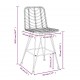 Sonata H Бар табуретки 2 бр 45x56x103,5 см PE ратан и стомана