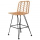Sonata H Бар табуретки 2 бр 45x56x103,5 см PE ратан и стомана