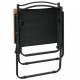 Sonata H Къмпинг столове 2 бр черни 54x55x78 см Оксфорд плат
