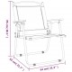 Sonata H Къмпинг столове 2 бр черни 54x55x78 см Оксфорд плат