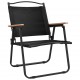 Sonata H Къмпинг столове 2 бр черни 54x55x78 см Оксфорд плат