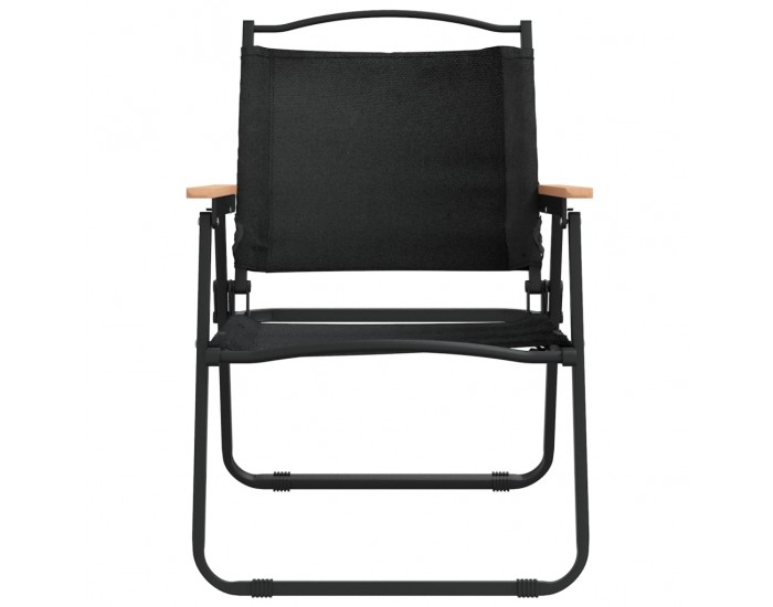 Sonata H Къмпинг столове 2 бр черни 54x55x78 см Оксфорд плат
