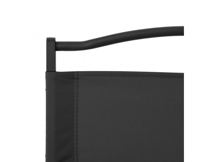 Sonata H Къмпинг столове 2 бр черни 54x55x78 см Оксфорд плат