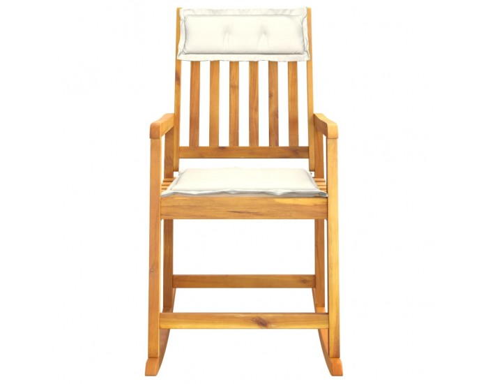Sonata H Люлеещ се стол с възглавници, акациево дърво масив