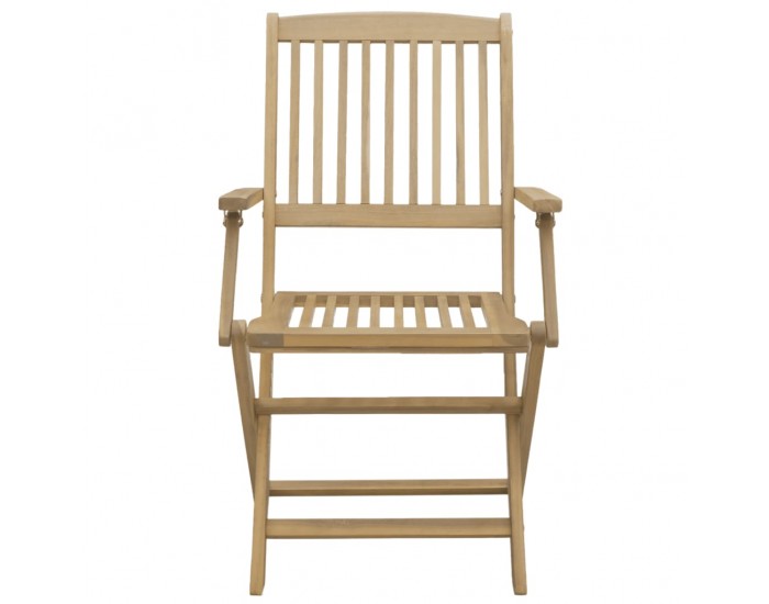 Sonata H Сгъваеми градински столове 2 бр 58x54,5x90 см акация масив