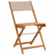 Sonata H Бистро столове, 2 бр, таупе, акация масив и плат