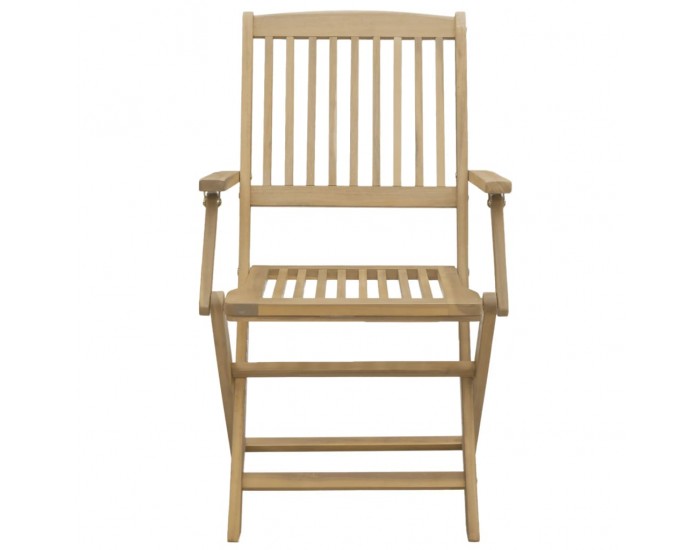 Sonata H Сгъваеми градински столове 6 бр 54,5x58x90 см акация масив