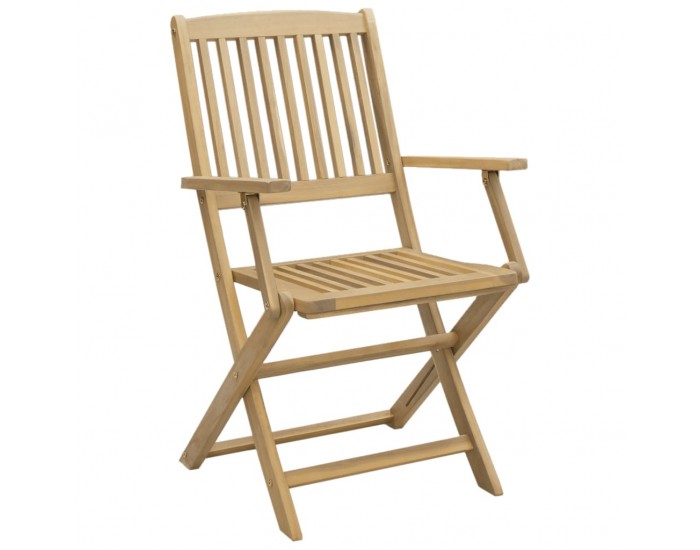 Sonata H Сгъваеми градински столове 6 бр 54,5x58x90 см акация масив