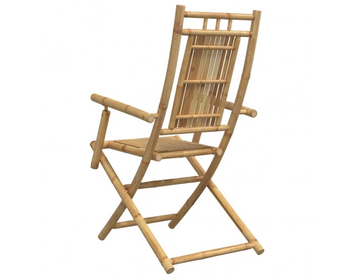 Sonata H Сгъваеми градински столове, 6 бр, 53x66x99 см, бамбук