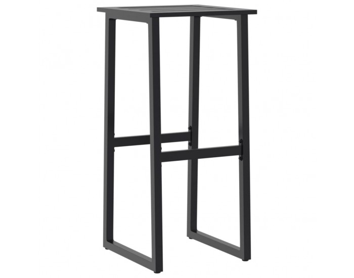Sonata H Бар табуретки 4 бр черни 38x38x80 см прахово боядисана стомана