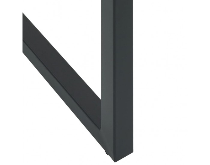 Sonata H Бар табуретки 4 бр черни 38x38x80 см прахово боядисана стомана