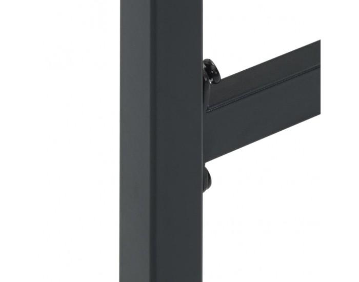Sonata H Бар табуретки 4 бр черни 38x38x80 см прахово боядисана стомана