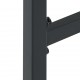 Sonata H Бар табуретки 4 бр черни 38x38x80 см прахово боядисана стомана