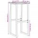 Sonata H Бар табуретки 4 бр черни 38x38x80 см прахово боядисана стомана