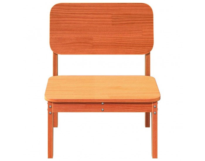 Sonata H Градински стол Wax Brown 60x52,5x72 cm масивна дървесина бор