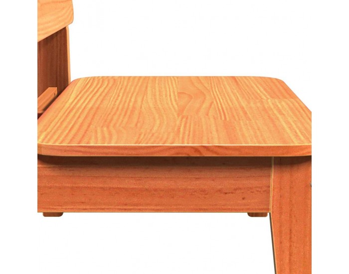 Sonata H Градински стол Wax Brown 60x52,5x72 cm масивна дървесина бор