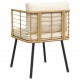 Sonata H Градински столове 2 бр. с възглавници Natural Poly Rattan