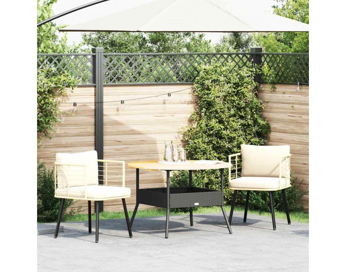 Sonata H Градински столове 2 бр. с възглавници Natural Poly Rattan