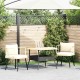 Sonata H Градински столове 2 бр. с възглавници Natural Poly Rattan