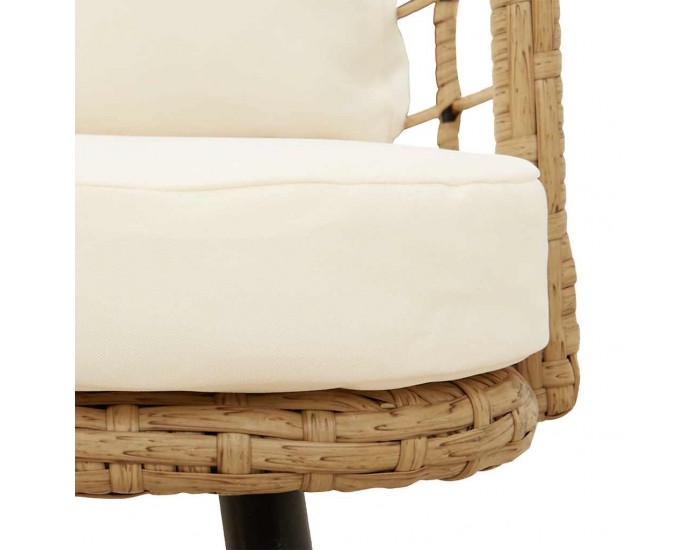 Sonata H Градински столове 2 бр. с възглавници Natural Poly Rattan