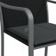Sonata H Градински стол с възглавници 4 бр черни 56x59x84 см полиратан