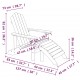 Sonata H Градински стол Adirondack с табуретка, HDPE, бял