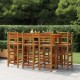 Sonata H Бар табуретки, 8 бр, акация масив