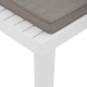 Sonata H Градински лаундж столове с възглавници 2 бр пластмаса бели