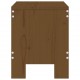 Sonata H Градински табуретки 2 бр меденокафяви 40x36x45 см бор масив