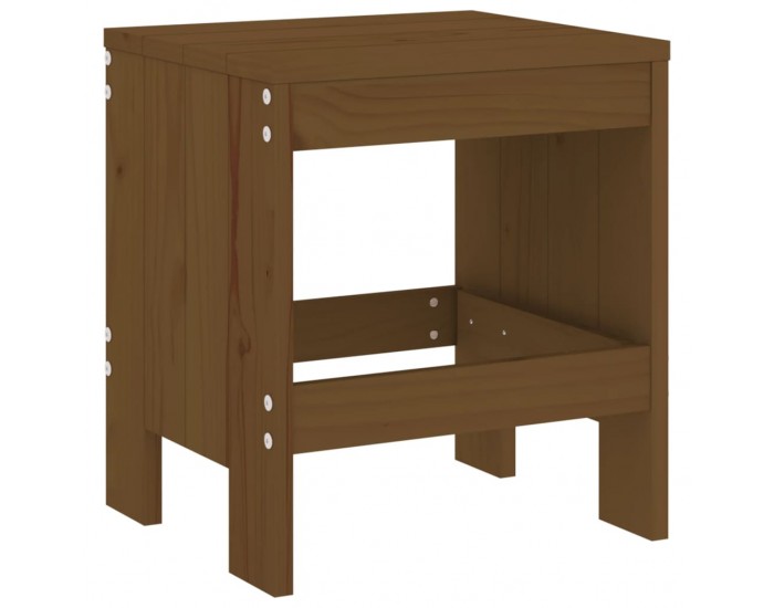 Sonata H Градински табуретки 2 бр меденокафяви 40x36x45 см бор масив