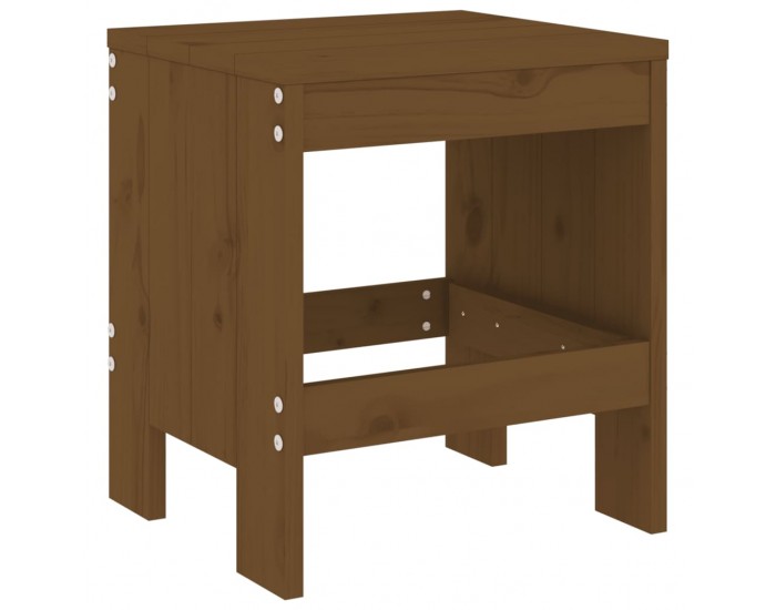 Sonata H Градински табуретки 2 бр меденокафяви 40x36x45 см бор масив