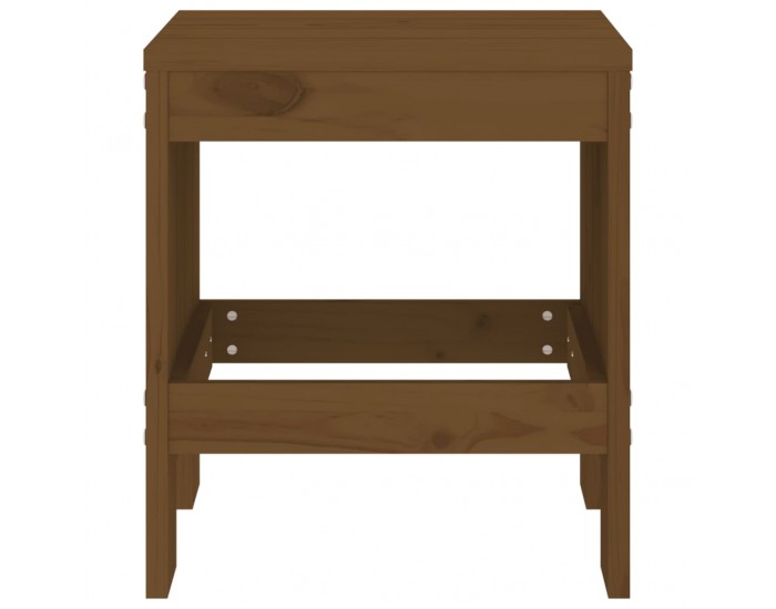 Sonata H Градински табуретки 2 бр меденокафяви 40x36x45 см бор масив