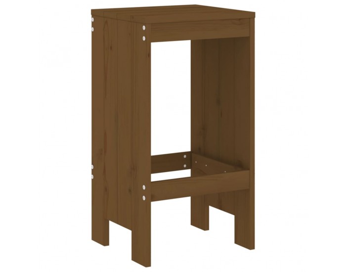 Sonata H Бар табуретки 2 бр меденокафяви 40x36x75 см бор масив
