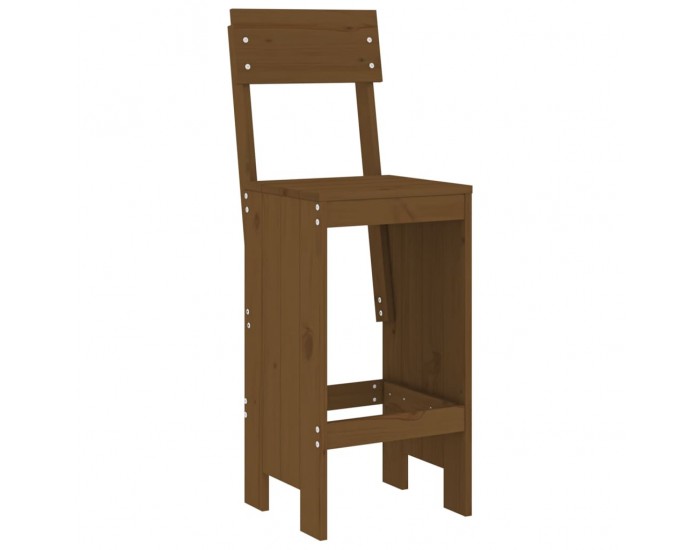 Sonata H Бар табуретки 2 бр меденокафяви 40x48,5x115,5 см бор масив