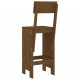 Sonata H Бар табуретки 2 бр меденокафяви 40x48,5x115,5 см бор масив