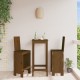 Sonata H Бар табуретки 2 бр меденокафяви 40x42x120 см бор масив