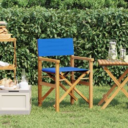 Sonata H Сгъваем директорски стол Blue Solid Wood Teak - Scaune de grădină