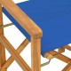 Sonata H Сгъваем директорски стол Blue Solid Wood Teak