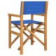 Sonata H Сгъваем директорски стол Blue Solid Wood Teak