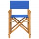 Sonata H Сгъваем директорски стол Blue Solid Wood Teak