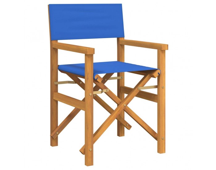 Sonata H Сгъваем директорски стол Blue Solid Wood Teak