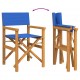 Sonata H Сгъваем директорски стол Blue Solid Wood Teak