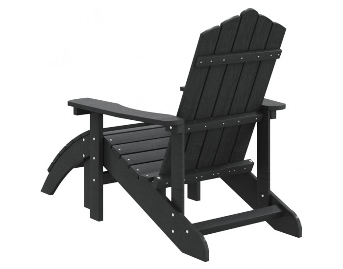 Sonata H Градински стол Adirondack с табуретка, HDPE, антрацит