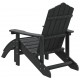 Sonata H Градински стол Adirondack с табуретка, HDPE, антрацит