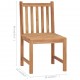 Sonata H Градински столове, 6 бр, с възглавници, тиково дърво масив