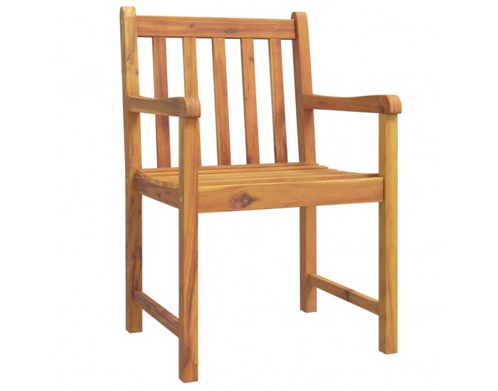 Sonata H Градински столове, 6 бр, 56x55,5x90 см, акация масив